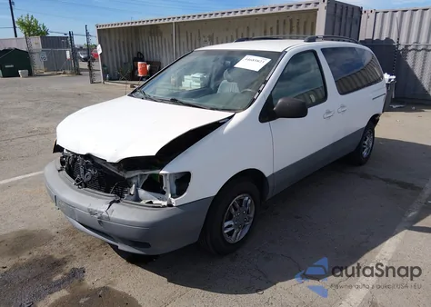 2001 Toyota Sienna Le from USA, damaged, VIN 4T3ZF13C71U365984